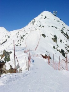 Steilhang von unten
